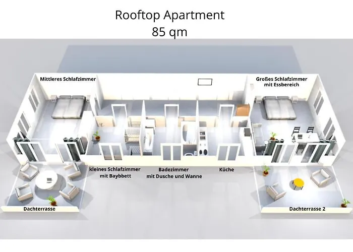 Residenz Goethe Mit 2 Dachterrassen Apartmán *